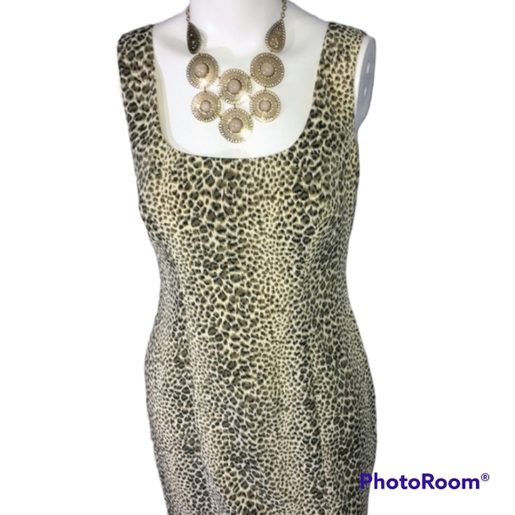 MODA International Leopard Print Dress  Size 6 Women - Picture 5 of 5